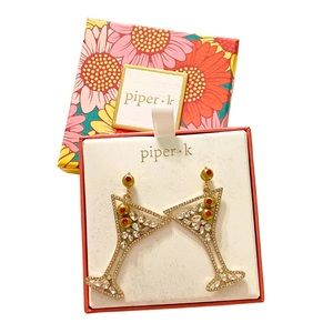 NEW Piper K Martini Drop Earrings